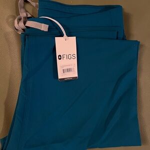 Figs Teal Livingston Scrub Pants